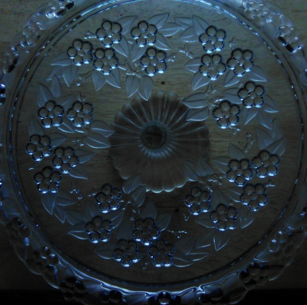 Vintage Mikasa Walther Crystal Cake Pedestal Stand